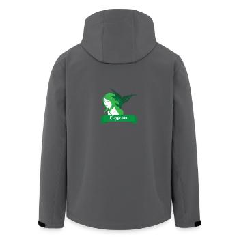 Sternzeichen Steinbock / Zodiac Capricorn - Recycelte Männer Softshell-Jacke von Stanley/Stella - Anthrazit - Hinten - AI Model Male 185 light (185cm)
