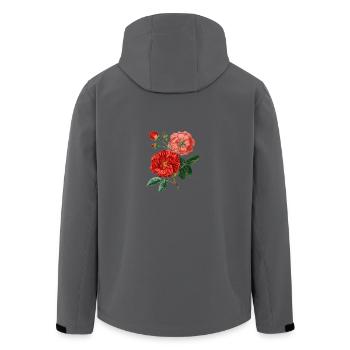 Rosen-Anlage - Recycelte Männer Softshell-Jacke von Stanley/Stella - Anthrazit - Hinten - AI Model Male 185 light (185cm)