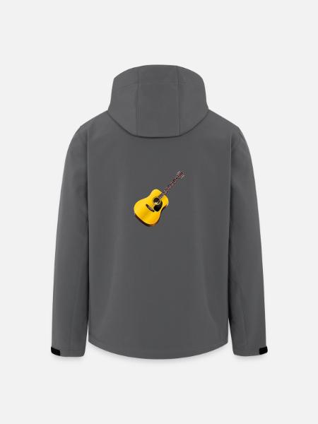 Gitarre - Recycelte Männer Softshell-Jacke von Stanley/Stella - Anthrazit
