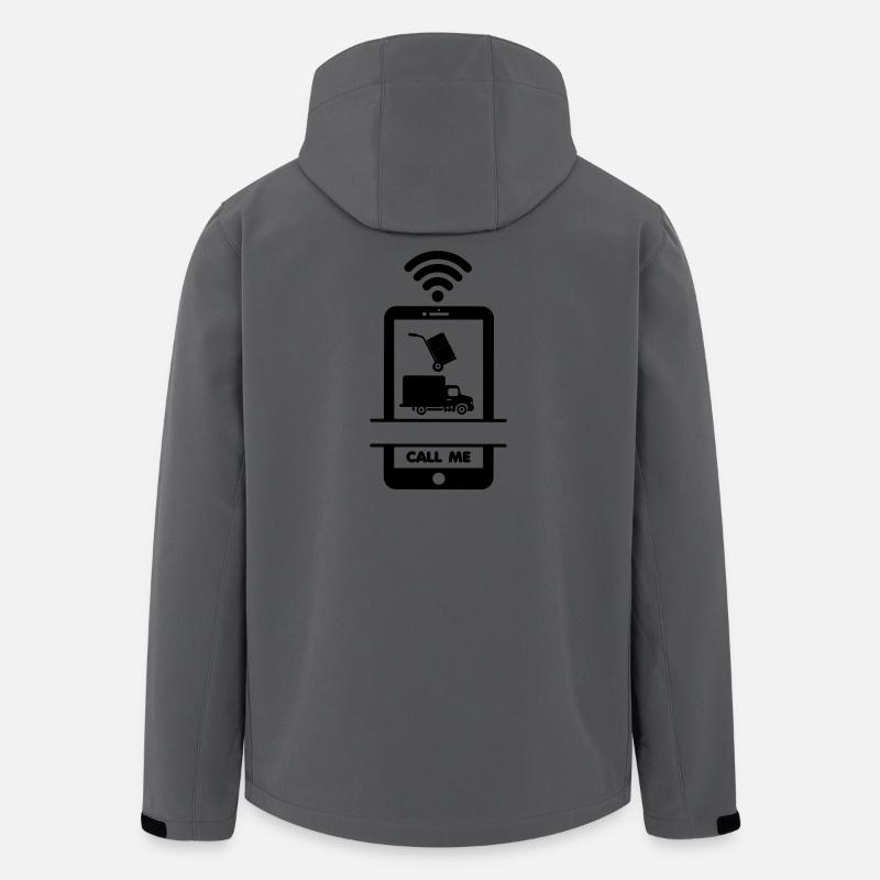 Call me Phone Mover - Recycelte Männer Softshell-Jacke von Stanley/Stella - Anthrazit
