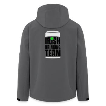 irish drinking team - Recycelte Männer Softshell-Jacke von Stanley/Stella - Anthrazit - Hinten - AI Model Male 185 light (185cm)