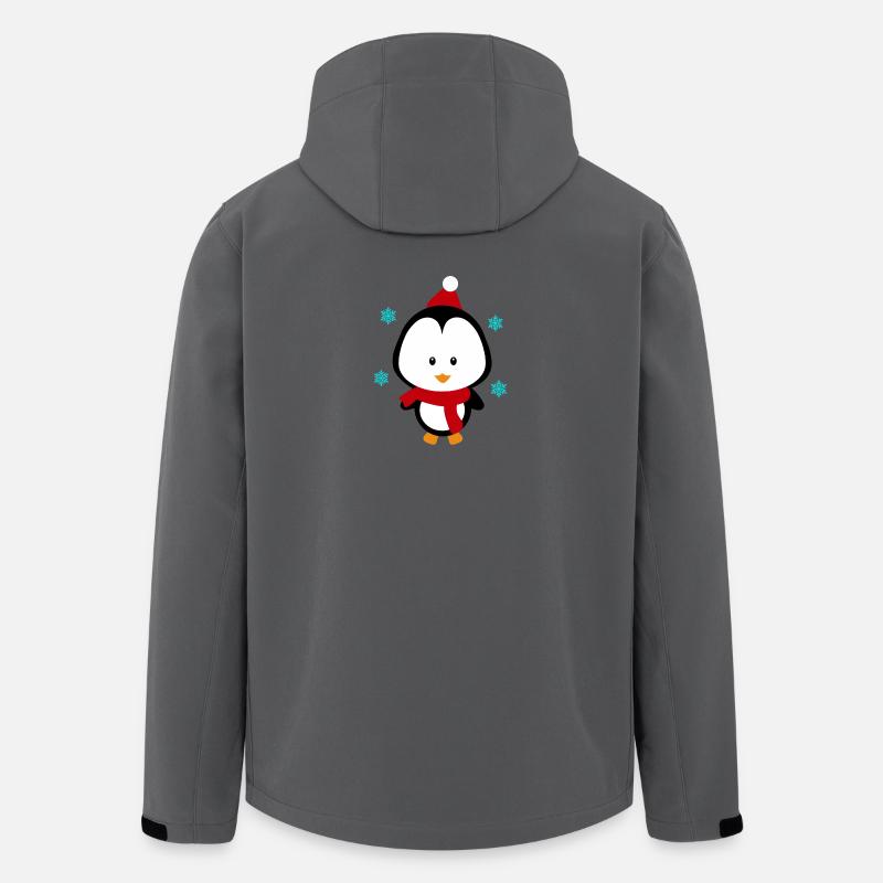 Weihnachten mit dem kleinen Pinguin - Recycelte Männer Softshell-Jacke von Stanley/Stella - Anthrazit
