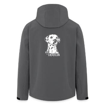 Loved by a Dalmatian Dalmatiner Hunde Wilsigns - Recycelte Männer Softshell-Jacke von Stanley/Stella - Anthrazit - Hinten - AI Model Male 185 light (185cm)