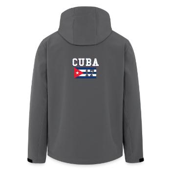 2017 Kuba Shirt Cuba Kubaner Havanna Geschenk - Recycelte Männer Softshell-Jacke von Stanley/Stella - Anthrazit - Hinten - AI Model Male 185 light (185cm)