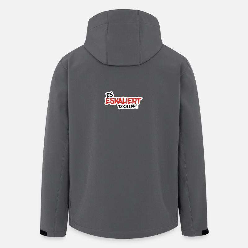 IT IS ESCALING EHH! - Men’s Recycled Softshell Jacket by Stanley/Stella - anthracite