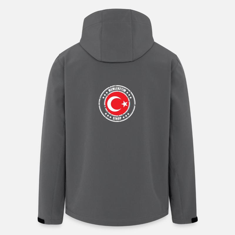 Memleketim SINOP - Recycelte Männer Softshell-Jacke von Stanley/Stella - Anthrazit