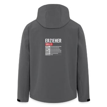 Erzieher Fähigkeiten Skills Geschenk zum Abscheid - Recycelte Männer Softshell-Jacke von Stanley/Stella - Anthrazit - Hinten - AI Model Male 185 light (185cm)