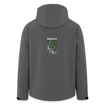 Weihnachtsbaum Weihnachten Tannenbaum Xmas - Recycelte Männer Softshell-Jacke von Stanley/Stella - Anthrazit - Hinten - AI Model Male 185 light (185cm)