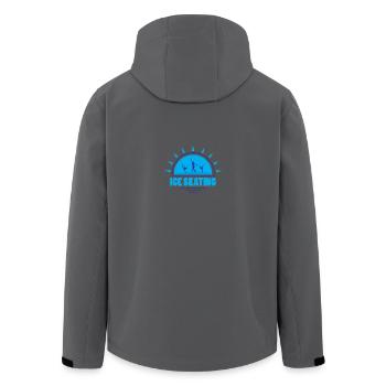 Schlittschuhe Laufen Eiskunstlauf Eishockey - Recycelte Männer Softshell-Jacke von Stanley/Stella - Anthrazit - Hinten - AI Model Male 185 light (185cm)