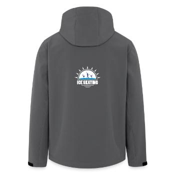 Schlittschuhe Laufen Eiskunstlauf Eishockey - Recycelte Männer Softshell-Jacke von Stanley/Stella - Anthrazit - Hinten - AI Model Male 185 light (185cm)