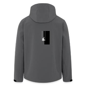 Der Maler - Recycelte Männer Softshell-Jacke von Stanley/Stella - Anthrazit - Hinten - AI Model Male 185 light (185cm)