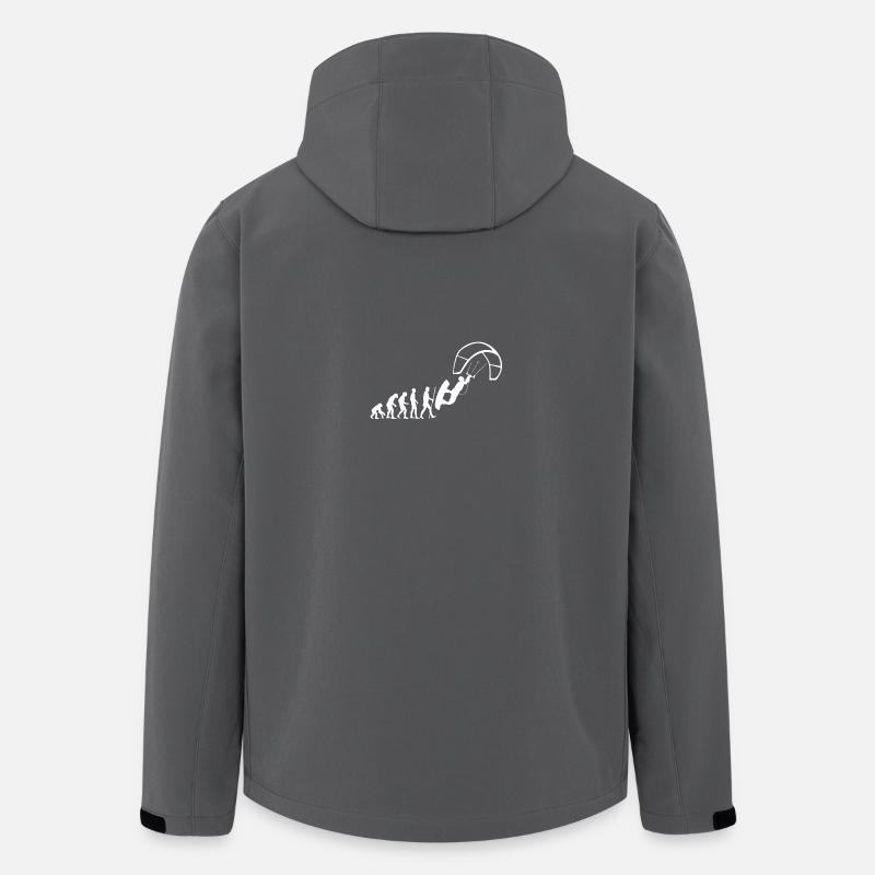 Kite Evolution - Men’s Recycled Softshell Jacket by Stanley/Stella - anthracite