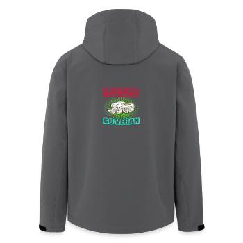 Tofu Never Screams Or Bleeds GO VEGAN - Recycelte Männer Softshell-Jacke von Stanley/Stella - Anthrazit - Hinten - AI Model Male 185 light (185cm)