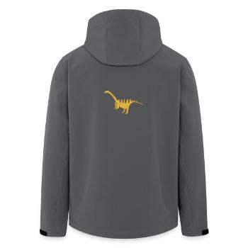 Dinosaurier Geschenk Urzeit Fossil Kawaii Comic - Recycelte Männer Softshell-Jacke von Stanley/Stella - Anthrazit - Hinten - AI Model Male 185 light (185cm)
