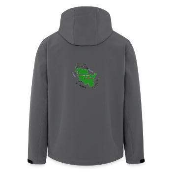 Schleswig Holstein - Recycelte Männer Softshell-Jacke von Stanley/Stella - Anthrazit - Hinten - AI Model Male 185 light (185cm)