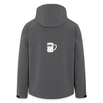 Spritzer - Recycelte Männer Softshell-Jacke von Stanley/Stella - Anthrazit - Hinten - AI Model Male 185 light (185cm)