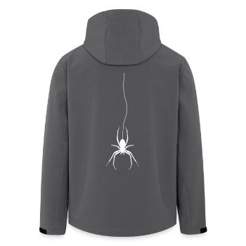 Halloween Shirt Spinne - Recycelte Männer Softshell-Jacke von Stanley/Stella - Anthrazit - Hinten - AI Model Male 185 light (185cm)