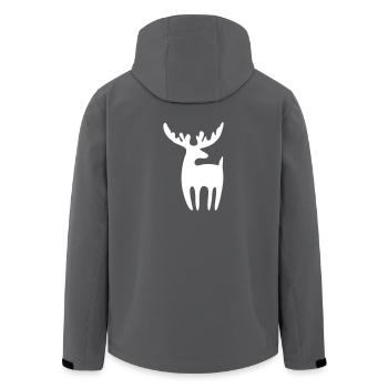 Rentier - Recycelte Männer Softshell-Jacke von Stanley/Stella - Anthrazit - Hinten - AI Model Male 185 light (185cm)
