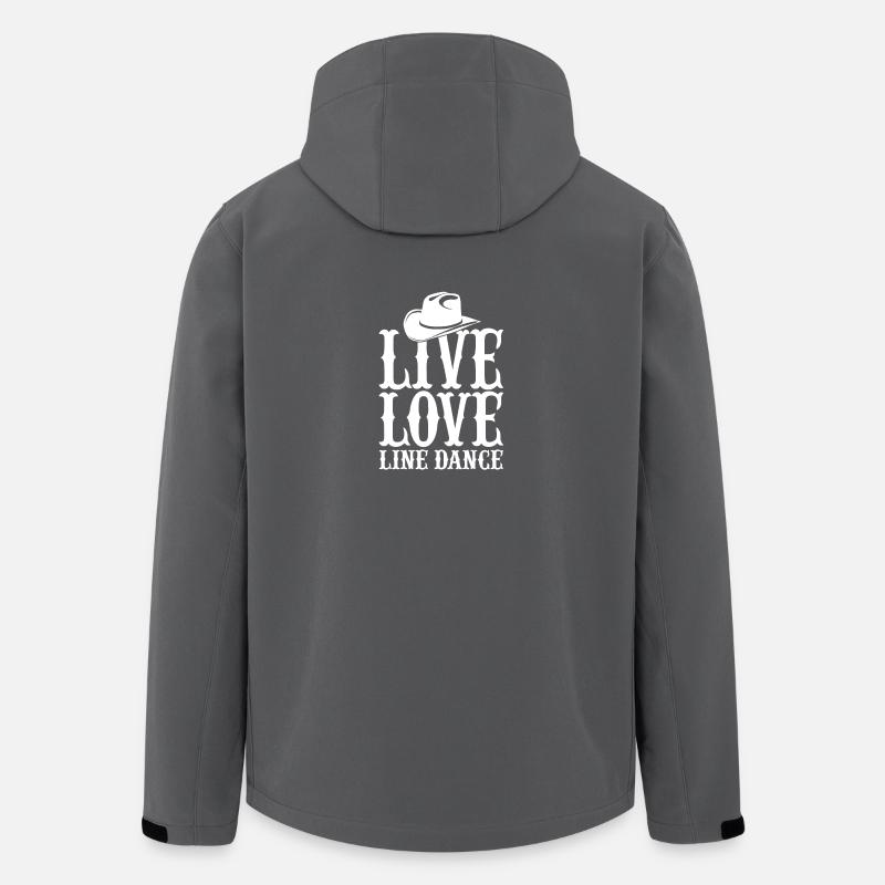 Line Dance - Recycelte Männer Softshell-Jacke von Stanley/Stella - Anthrazit