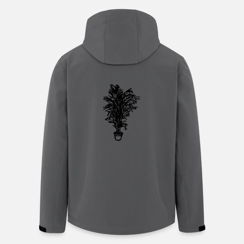 Potted plant, gift, gift idea - Men’s Recycled Softshell Jacket by Stanley/Stella - anthracite