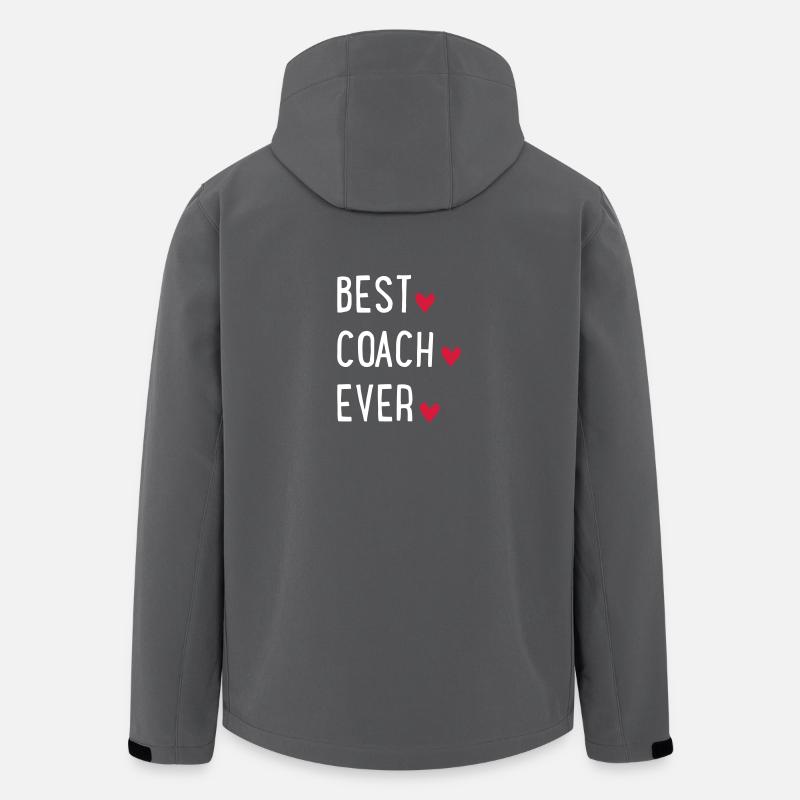 Best Coach ever - Veste softshell homme en polyester recyclé Stanley/Stella - charbon