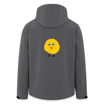 Küken - Recycelte Männer Softshell-Jacke von Stanley/Stella - Anthrazit - Hinten - AI Model Male 185 light (185cm)