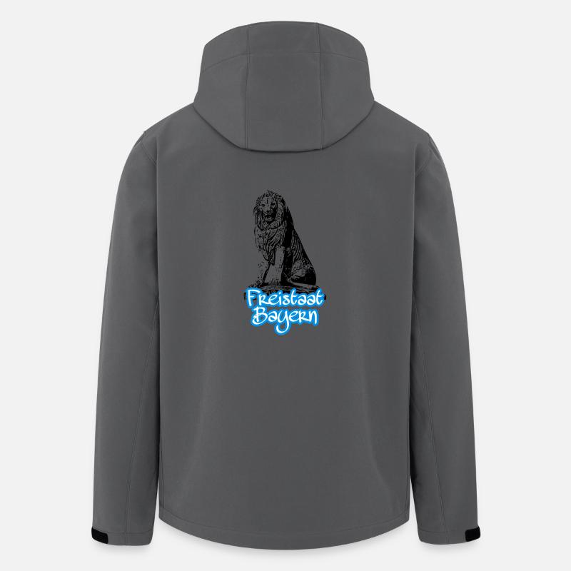Freistaat Bayern - Recycelte Männer Softshell-Jacke von Stanley/Stella - Anthrazit