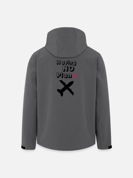 Having no Plane Geschenk - Recycelte Männer Softshell-Jacke von Stanley/Stella - Anthrazit