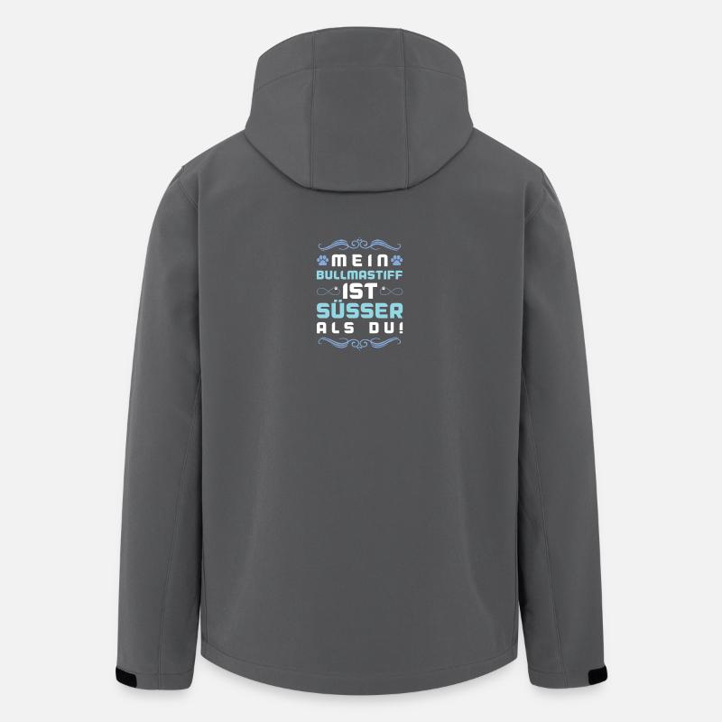bullmastiff hund spruch - Recycelte Männer Softshell-Jacke von Stanley/Stella - Anthrazit