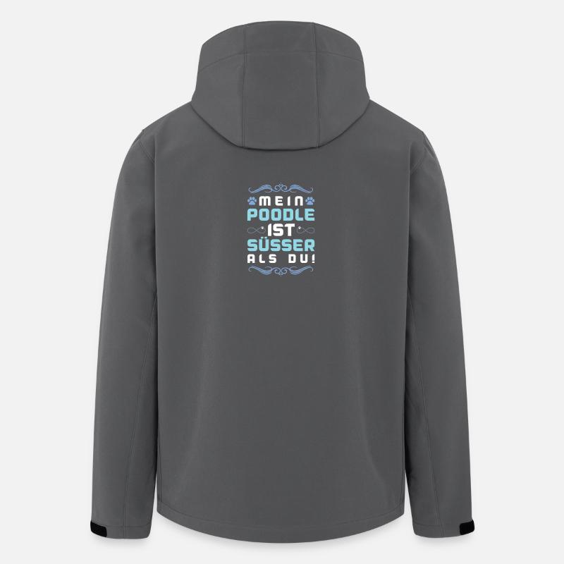 pudel hund spruch - Recycelte Männer Softshell-Jacke von Stanley/Stella - Anthrazit