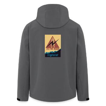 Cryptoriot - Recycelte Männer Softshell-Jacke von Stanley/Stella - Anthrazit - Hinten - AI Model Male 185 light (185cm)