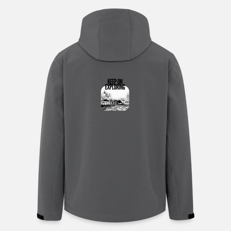 Exploring Venezia Stadtbild - Recycelte Männer Softshell-Jacke von Stanley/Stella - Anthrazit