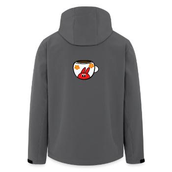 coffee time - Men’s Recycled Softshell Jacket by Stanley/Stella - anthracite - Back - AI Model Male 185 light (185cm)