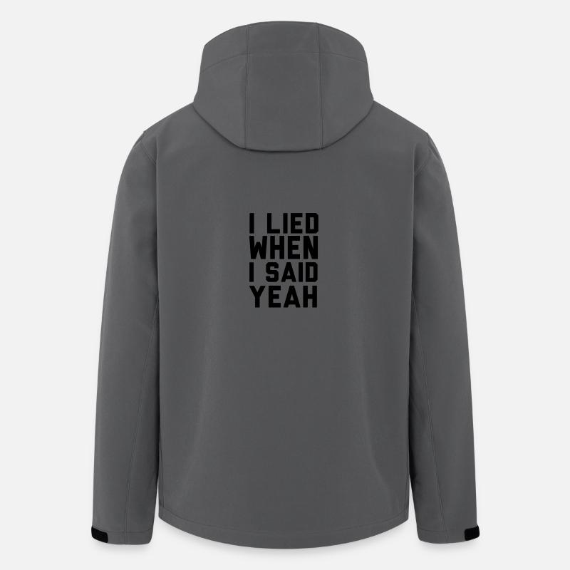 I LIED WHEN I SAID YEAH - Recycelte Männer Softshell-Jacke von Stanley/Stella - Anthrazit