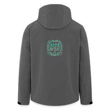 Kühles Bier Bier hilft, die Sachen nicht zu saugen - Recycelte Männer Softshell-Jacke von Stanley/Stella - Anthrazit - Hinten - AI Model Male 185 light (185cm)