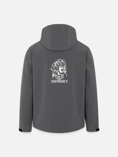 AUSSIE AUSTRALIAN SHEPHERD Hundespruch Wilsigns - Recycelte Männer Softshell-Jacke von Stanley/Stella - Anthrazit