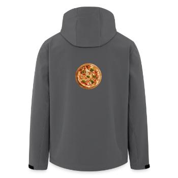 pizza margherita pizzeria food essen - Recycelte Männer Softshell-Jacke von Stanley/Stella - Anthrazit - Hinten - AI Model Male 185 light (185cm)