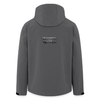 Heavy Metal Grandpa - Men’s Recycled Softshell Jacket by Stanley/Stella - anthracite - Back - AI Model Male 185 light (185cm)