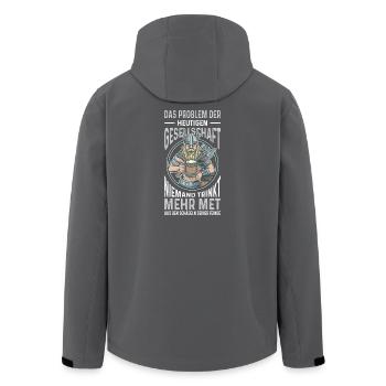 Wikinger Outfits Walhalla Nordische Mythologie - Recycelte Männer Softshell-Jacke von Stanley/Stella - Anthrazit - Hinten - AI Model Male 185 light (185cm)