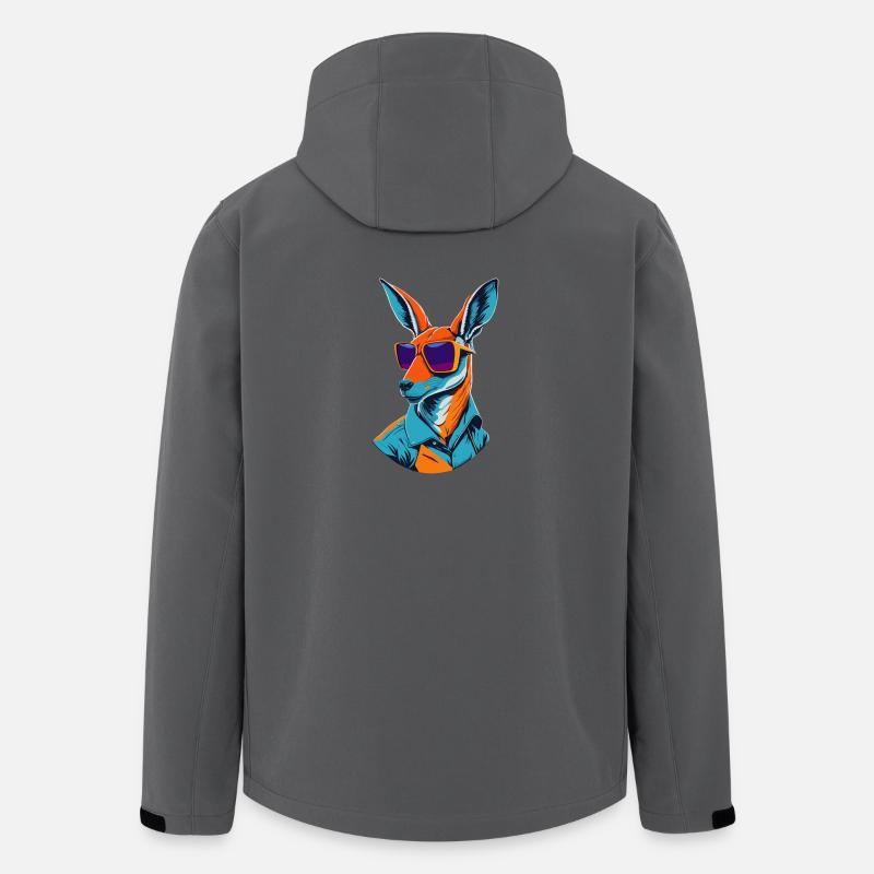 Strahlendes Roo-Revival - Recycelte Männer Softshell-Jacke von Stanley/Stella - Anthrazit