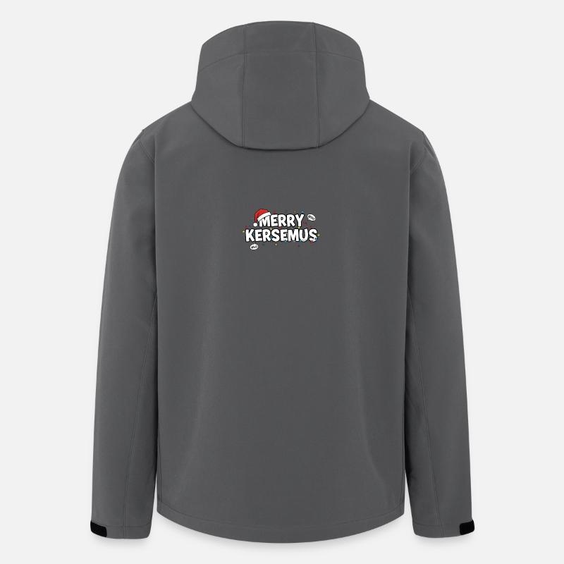 Frohe Kersemus Weihnachten Rotterdam - Recycelte Männer Softshell-Jacke von Stanley/Stella - Anthrazit