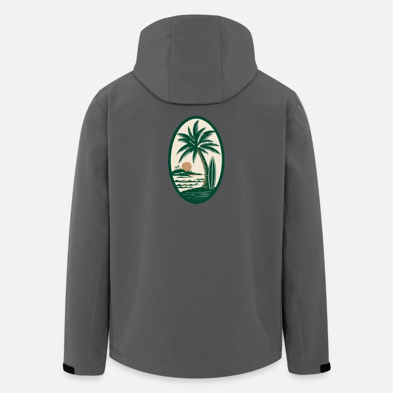 Surfer Logo - Recycelte Männer Softshell-Jacke von Stanley/Stella - Anthrazit