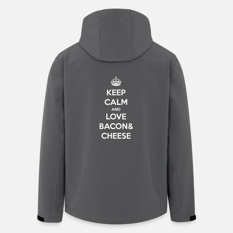 Ham & cheese / bacon & cheese - Men’s Recycled Softshell Jacket by Stanley/Stella - anthracite