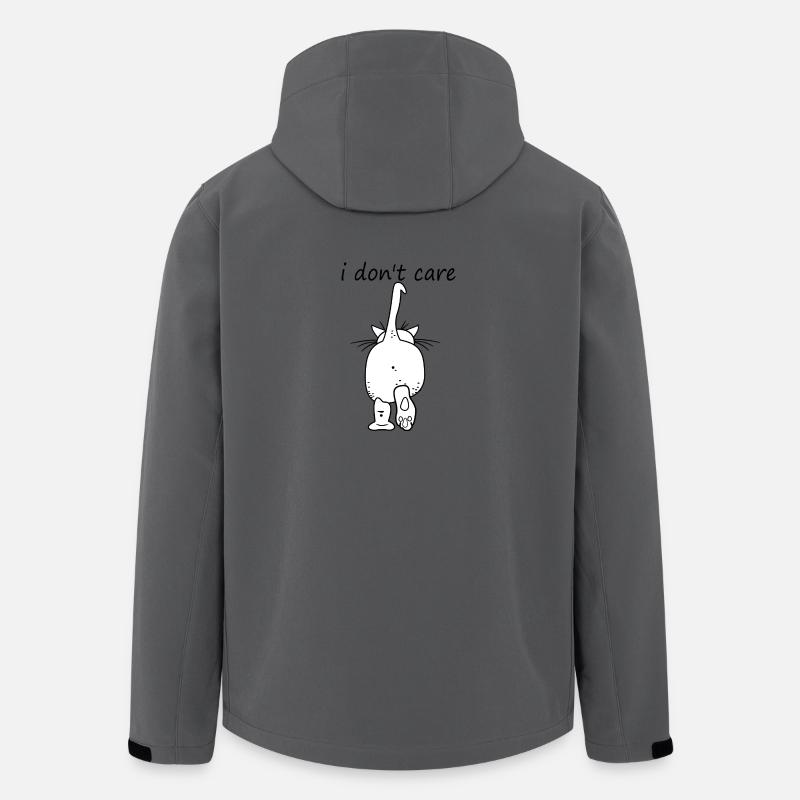 Katze, die sich interessiert - Recycelte Männer Softshell-Jacke von Stanley/Stella - Anthrazit
