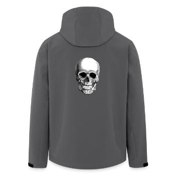 Schädel - Recycelte Männer Softshell-Jacke von Stanley/Stella - Anthrazit - Hinten - AI Model Male 185 light (185cm)