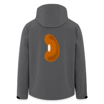 kidney beans bohnen veggie gemuese vegetables9 - Recycelte Männer Softshell-Jacke von Stanley/Stella - Anthrazit - Hinten - AI Model Male 185 light (185cm)