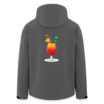 saft juice cocktails lemonade drinks limonade11 - Recycelte Männer Softshell-Jacke von Stanley/Stella - Anthrazit - Hinten - AI Model Male 185 light (185cm)
