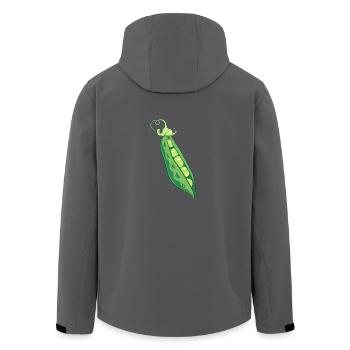 erbsen peas halloween gemuese vegetables9 - Recycelte Männer Softshell-Jacke von Stanley/Stella - Anthrazit - Hinten - AI Model Male 185 light (185cm)
