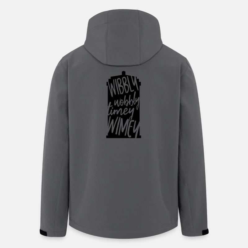 Wibbly Wobbly Timey WImey - Veste softshell homme en polyester recyclé Stanley/Stella - charbon