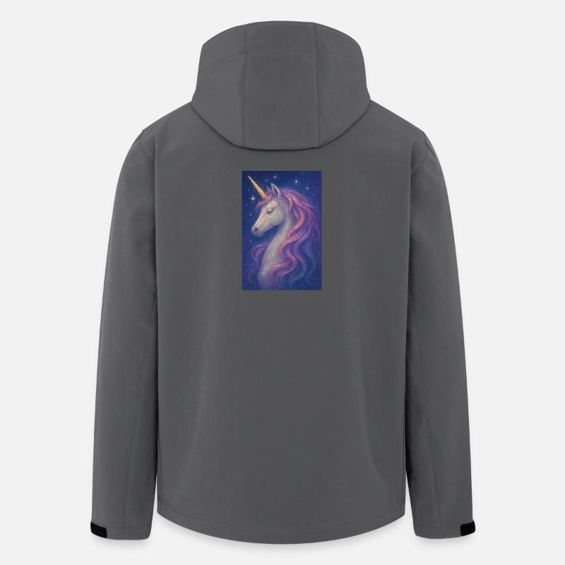 Magic Unicorn Purple - Men’s Recycled Softshell Jacket by Stanley/Stella - anthracite